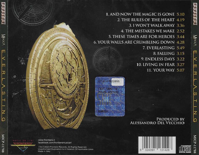 CD BACK COVER - CD BACK COVER - MECCA - Everlasting.bmp