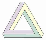 złudzenia optyczne - niemożliwy trójkąt przestrzenny.bmp