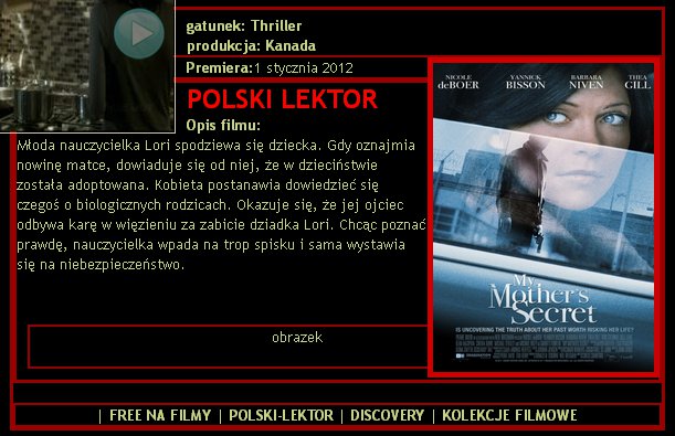 POLSKI-LEKTOR - Sekret Mojej Matki My Mothers Secret 2012.jpg